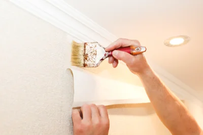 Pose de papier peint à Estreux — revêtements muraux et toiles de verre